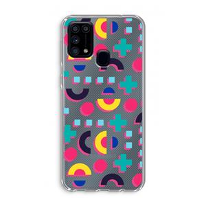 CaseCompany 8-bit N°2: Samsung Galaxy M31 Transparant Hoesje