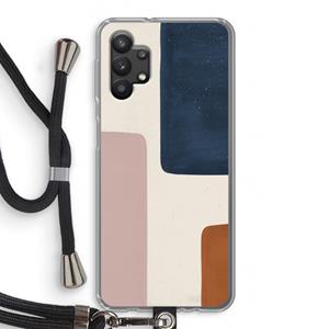 CaseCompany Geo #5: Samsung Galaxy A32 5G Transparant Hoesje met koord