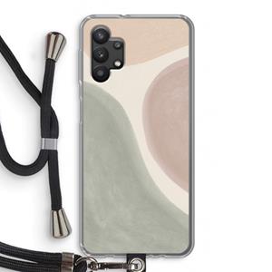 CaseCompany Geo #6: Samsung Galaxy A32 5G Transparant Hoesje met koord