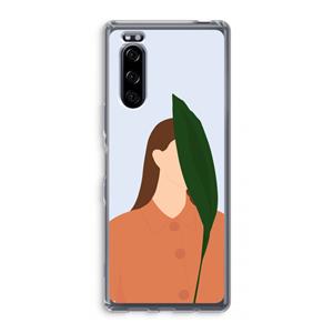 CaseCompany Leaf: Sony Xperia 5 Transparant Hoesje