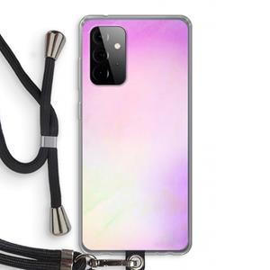CaseCompany Flow mist pastel: Samsung Galaxy A72 5G Transparant Hoesje met koord