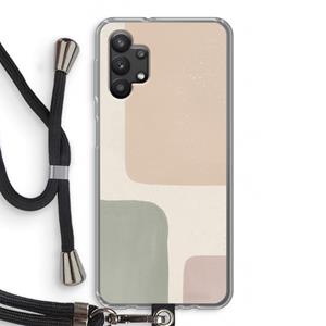 CaseCompany Geo #7: Samsung Galaxy A32 5G Transparant Hoesje met koord