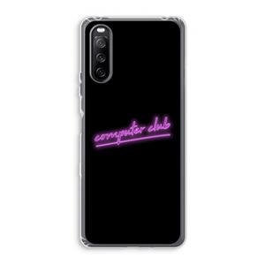 CaseCompany Vice Black: Sony Xperia 10 III Transparant Hoesje