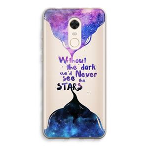 CaseCompany Stars quote: Xiaomi Redmi 5 Transparant Hoesje
