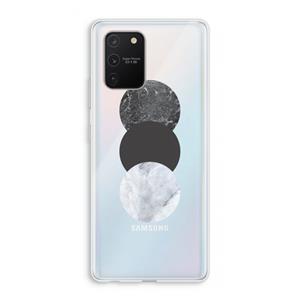 CaseCompany Marmeren cirkels: Samsung Galaxy S10 Lite Transparant Hoesje