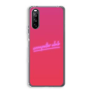 CaseCompany Vice Glow: Sony Xperia 10 III Transparant Hoesje