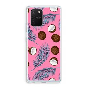 CaseCompany Kokosnoot roze: Samsung Galaxy S10 Lite Transparant Hoesje