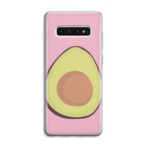 CaseCompany Avocado: Samsung Galaxy S10 4G Transparant Hoesje