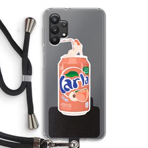 CaseCompany S(peach)less: Samsung Galaxy A32 5G Transparant Hoesje met koord