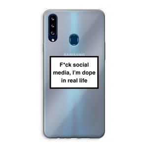 CaseCompany I'm dope: Samsung Galaxy A20s Transparant Hoesje