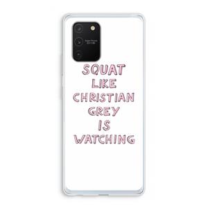 CaseCompany Christian Grey: Samsung Galaxy S10 Lite Transparant Hoesje