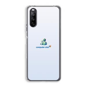 CaseCompany MSN: Sony Xperia 10 III Transparant Hoesje