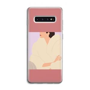 CaseCompany Cosy: Samsung Galaxy S10 4G Transparant Hoesje