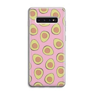 CaseCompany Dancing avocados: Samsung Galaxy S10 4G Transparant Hoesje