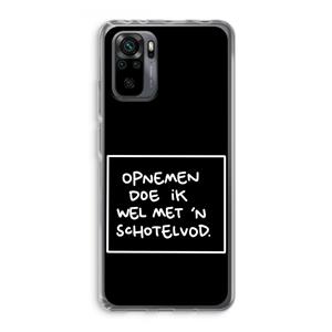 CaseCompany Schotelvod: Xiaomi Redmi Note 10 Pro Transparant Hoesje