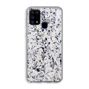CaseCompany Gespikkelde marmer: Samsung Galaxy M31 Transparant Hoesje