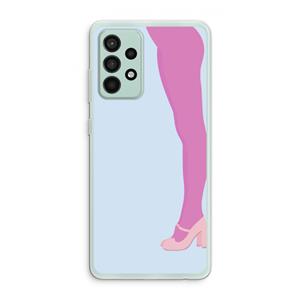 CaseCompany Pink panty: Samsung Galaxy A52s 5G Transparant Hoesje