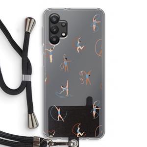 CaseCompany Dancing #3: Samsung Galaxy A32 5G Transparant Hoesje met koord