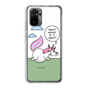 CaseCompany Unicorn: Xiaomi Redmi Note 10 Pro Transparant Hoesje