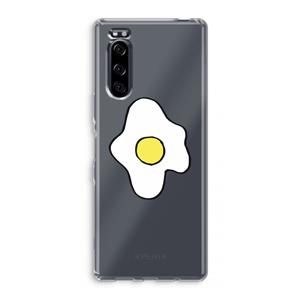 CaseCompany Spiegelei: Sony Xperia 5 Transparant Hoesje
