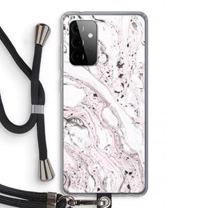 CaseCompany Mengelmoes: Samsung Galaxy A72 5G Transparant Hoesje met koord