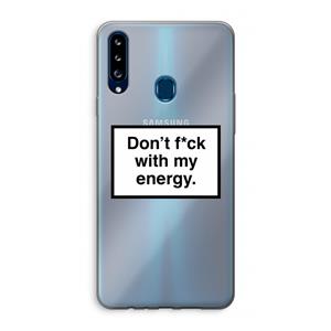 CaseCompany My energy: Samsung Galaxy A20s Transparant Hoesje