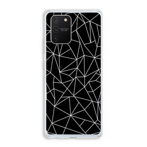 CaseCompany Geometrische lijnen wit: Samsung Galaxy S10 Lite Transparant Hoesje