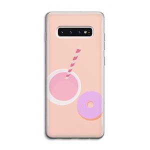 CaseCompany Donut: Samsung Galaxy S10 4G Transparant Hoesje