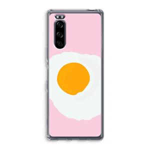 CaseCompany Sunny side up: Sony Xperia 5 Transparant Hoesje