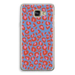 CaseCompany Leopard blue: Samsung Galaxy A5 (2016) Transparant Hoesje