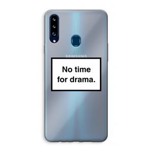 CaseCompany No drama: Samsung Galaxy A20s Transparant Hoesje