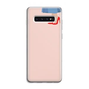 CaseCompany High heels: Samsung Galaxy S10 4G Transparant Hoesje