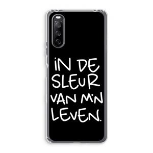 CaseCompany De Sleur: Sony Xperia 10 III Transparant Hoesje