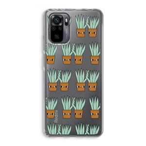 CaseCompany Sansevieria: Xiaomi Redmi Note 10 Pro Transparant Hoesje