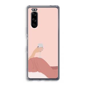 CaseCompany Wine: Sony Xperia 5 Transparant Hoesje
