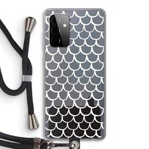 CaseCompany Dakpannetjes: Samsung Galaxy A72 5G Transparant Hoesje met koord