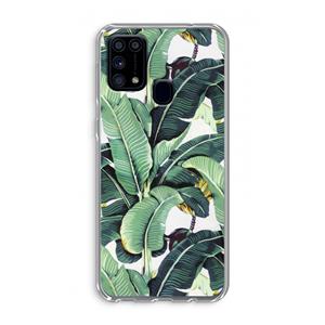 CaseCompany Bananenbladeren: Samsung Galaxy M31 Transparant Hoesje