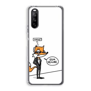 CaseCompany GSM secure: Sony Xperia 10 III Transparant Hoesje