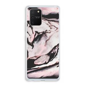CaseCompany Roze stroom: Samsung Galaxy S10 Lite Transparant Hoesje