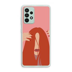CaseCompany Woke up like this: Samsung Galaxy A52s 5G Transparant Hoesje