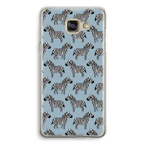 CaseCompany Zebra: Samsung Galaxy A5 (2016) Transparant Hoesje