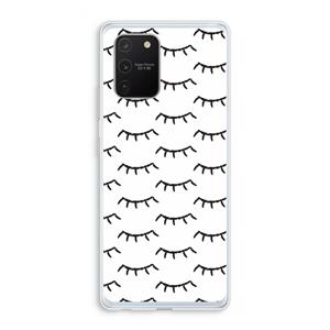 CaseCompany Wimpers: Samsung Galaxy S10 Lite Transparant Hoesje