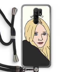 CaseCompany Ashley: Xiaomi Redmi 9 Transparant Hoesje met koord