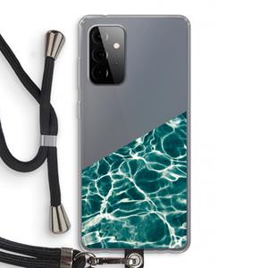 CaseCompany Weerkaatsing water: Samsung Galaxy A72 5G Transparant Hoesje met koord