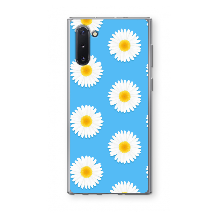 CaseCompany Margrietjes: Samsung Galaxy Note 10 Transparant Hoesje