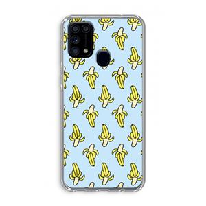 CaseCompany Bananas: Samsung Galaxy M31 Transparant Hoesje