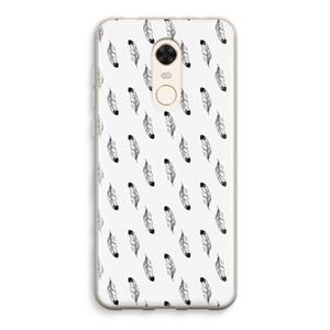 CaseCompany Pluimen: Xiaomi Redmi 5 Transparant Hoesje