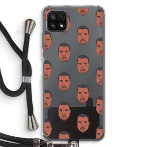 CaseCompany Kanye Call Me℃: Samsung Galaxy A22 5G Transparant Hoesje met koord