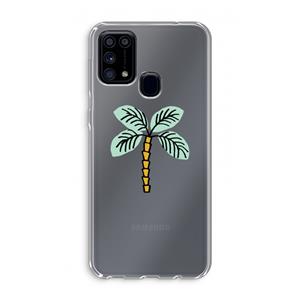 CaseCompany Palmboom: Samsung Galaxy M31 Transparant Hoesje