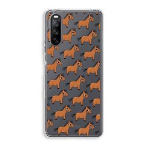 CaseCompany Pony: Sony Xperia 10 III Transparant Hoesje